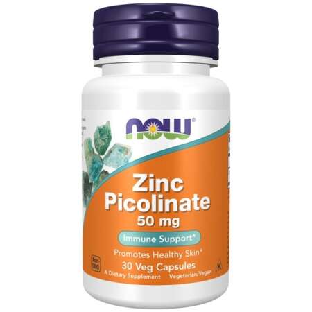 NOW Foods Zinc Picolinate, 50mg - 30 vcaps