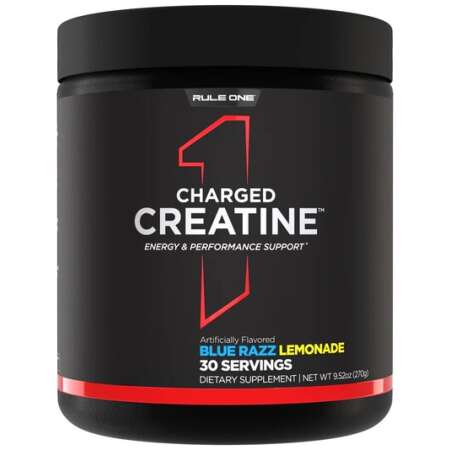 Rule One Charged Creatine, Blue Razz Lemonade - 270g