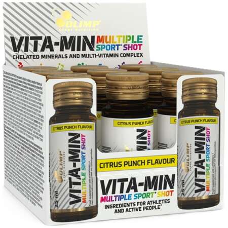 Olimp Nutrition Vita-Min Multiple Sport Shot, Citrus Punch - 9 x 25 ml.