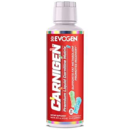 Evogen Carnigen Liquid, Sour Gummies - 473 ml.