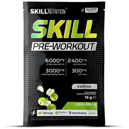 Skill Nutrition Skill Pre-Workout, Green Apple - 16g (1 serving)