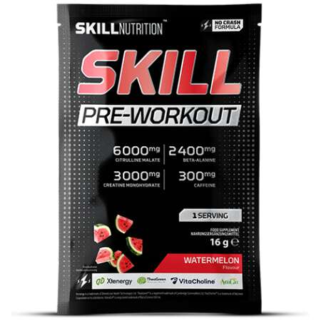 Skill Nutrition Skill Pre-Workout, Watermelon - 16g (1 serving)