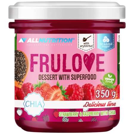 Allnutrition Frulove Dessert with Superfood, Strawberry & Raspberry with Chia - 350g