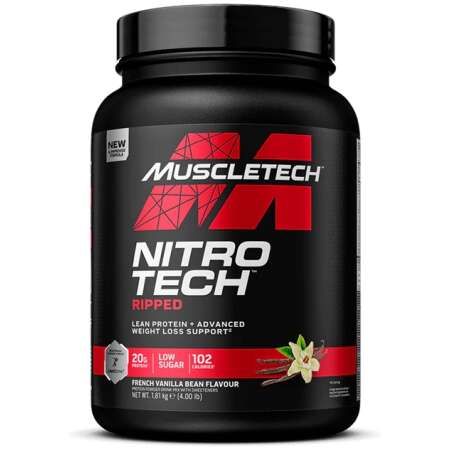 MuscleTech Nitro-Tech Ripped, French Vanilla Bean - 1810g