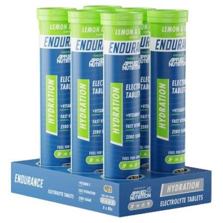 Applied Nutrition Endurance Hydration Electrolyte Effervescent Tablets, Lemon & Lime - 6 x 20 tabs
