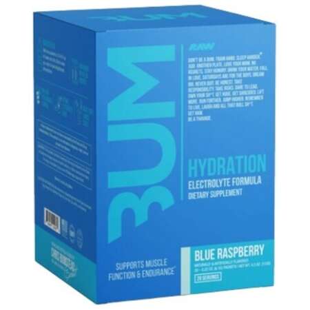 Raw Nutrition Bum Hydration, Blue Raspberry - 20 x 6.1g