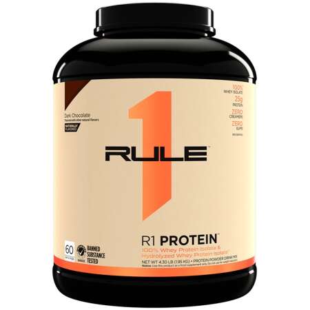 Rule One R1 Protein Naturally Flavored, Dark Chocolate - 1950g