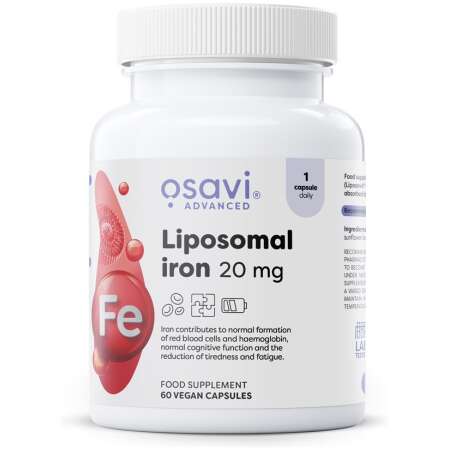 Osavi Liposomal Iron, 20mg - 60 vegan caps