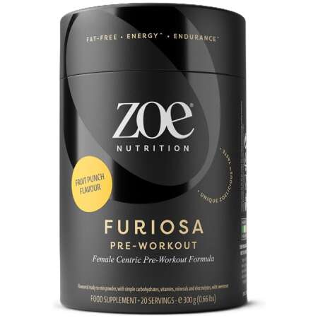 ZOE Nutrition Furiosa Pre-Workout, Fruit Punch - 300g