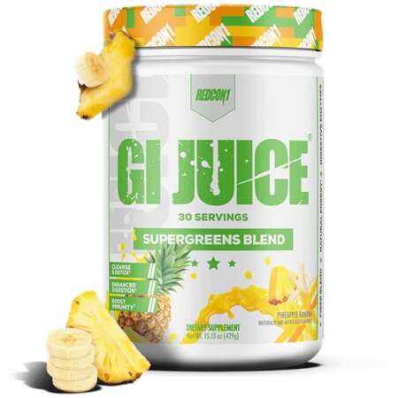 Redcon1 GI Juice Supergreens Blend, Pineapple Banana - 429g