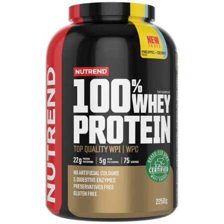 Nutrend 100% Whey Protein, Pineapple + Coconut - 2250g