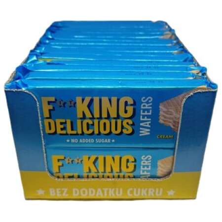 Allnutrition Fitking Delicious Wafers, Cream - 32 x 80g