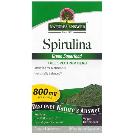 Nature's Answer Spirulina, 800mg - 90 vcaps