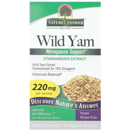 Nature's Answer Wild Yam, 220mg - 60 vcaps