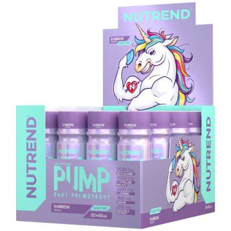 Nutrend Pump Pre-Workout Shot, Rainbow - 20 x 60 ml.