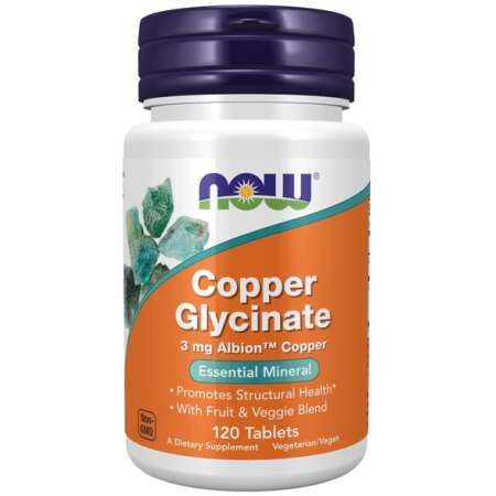NOW Foods Copper Glycinate - 120 tabs