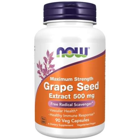 NOW Foods Grape Seed Extract, 500mg Maximum Strength - 90 vcaps