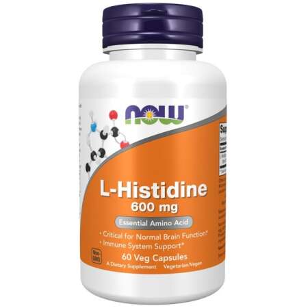 NOW Foods L-Histidine, 600mg - 60 vcaps