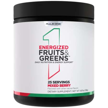 Rule One Energized Fruits & Greens, Mixed Berry - 138g