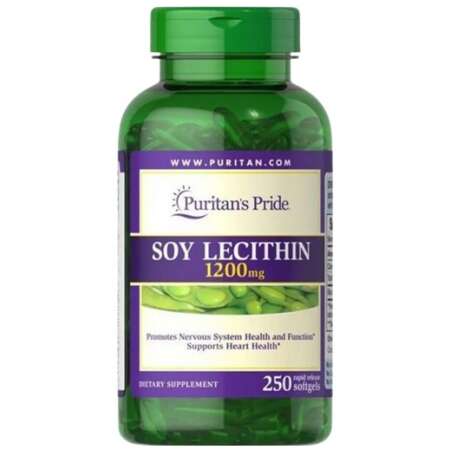 Puritan's Pride Soy Lecithin, 1200mg - 250 softgels