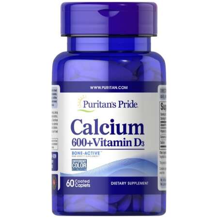 Puritan's Pride Calcium + Vitamin D3 - 60 caplets