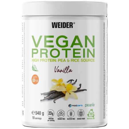 Weider Vegan Protein, Vanilla - 540g