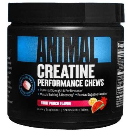 Animal Animal Creatine Chews, Fruit Punch (EAN 039442005472) - 120 chewable tablets