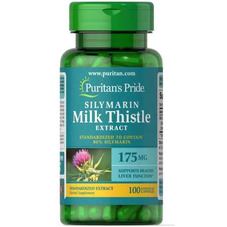 Puritan's Pride Silymarin Milk Thistle Extract, 175mg - 100 caps