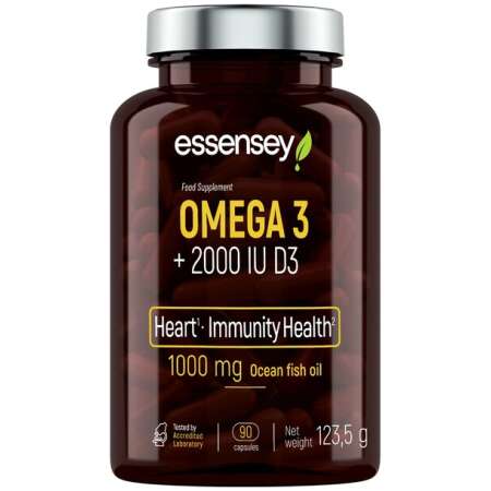 Essensey Omega 3 + 2000IU D3 - 90 caps