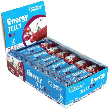 Weider Joe Weider Victory Endurance Energy Jelly Bar, Cherry - 24 x 32g