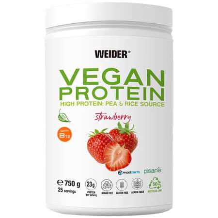 Weider Vegan Protein, Strawberry - 750g