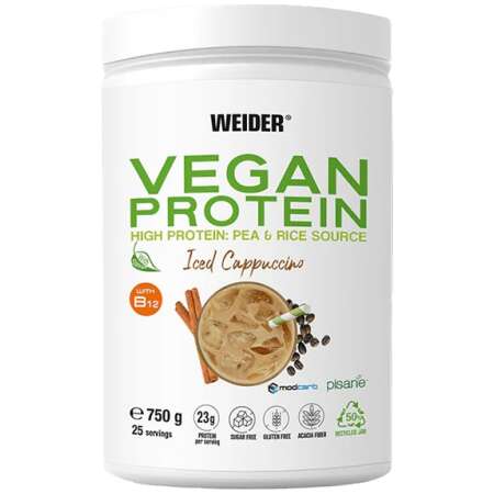 Weider Vegan Protein, Iced Cappuccino - 750g