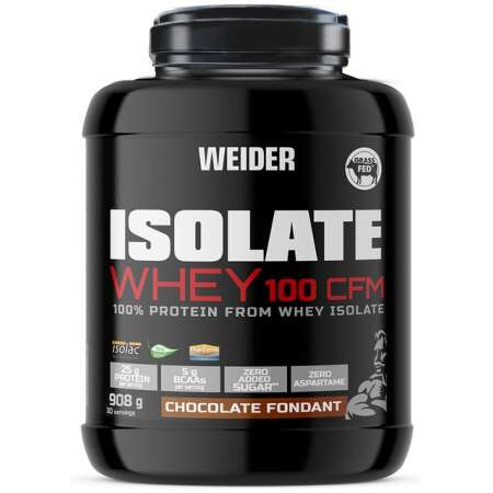 Weider Isolate Whey 100 CFM, Chocolate Fondant - 908g