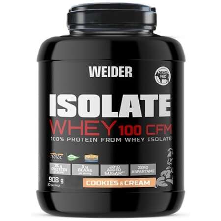 Weider Isolate Whey 100 CFM, Cookies & Cream - 908g