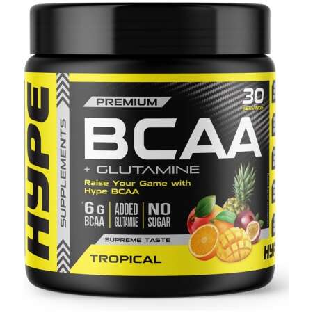 Hype BCAA + Glutamine, Tropical - 300g