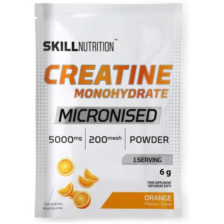 Skill Nutrition Micronised Creatine Monohydrate, Orange - 6g (1 serving)