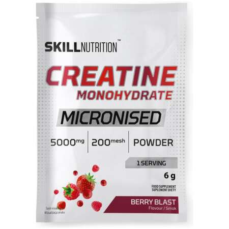 Skill Nutrition Micronised Creatine Monohydrate, Berry Blast - 6g (1 serving)