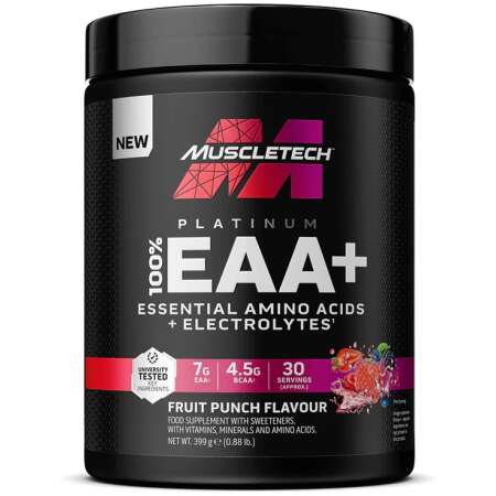 MuscleTech Platinum 100% EAA+, Fruit Punch - 399g