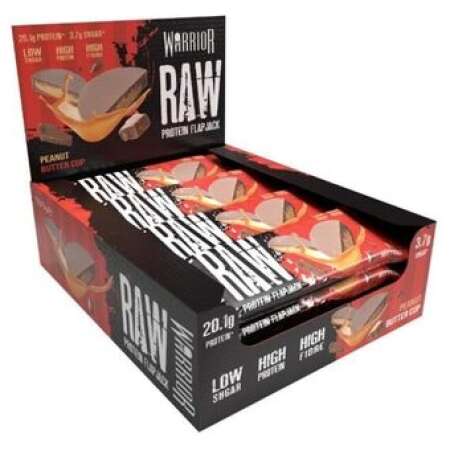 Warrior Raw Protein Flapjack, Peanut Butter Cup - 12 bars
