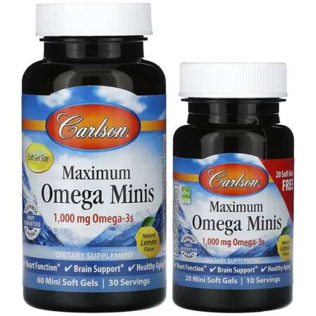 Carlson Labs Maximum Omega Minis - 60 + 20 softgels