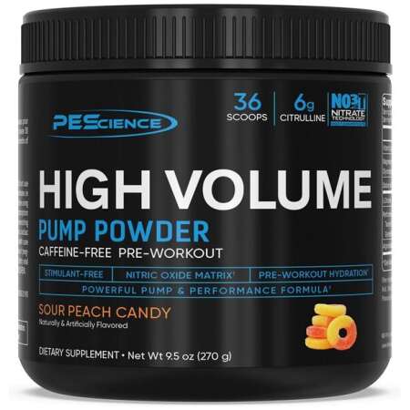 PEScience High Volume (New Formula), Sour Peach Candy - 270g