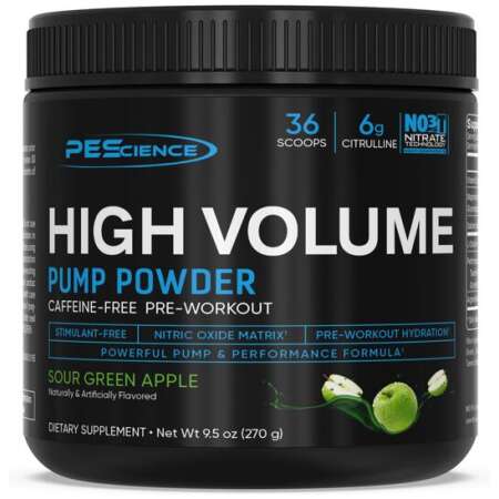 PEScience High Volume (New Formula), Sour Green Apple - 270g
