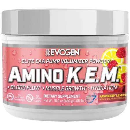 Evogen Amino K.E.M. EAA, Raspberry Lemonade - 480g
