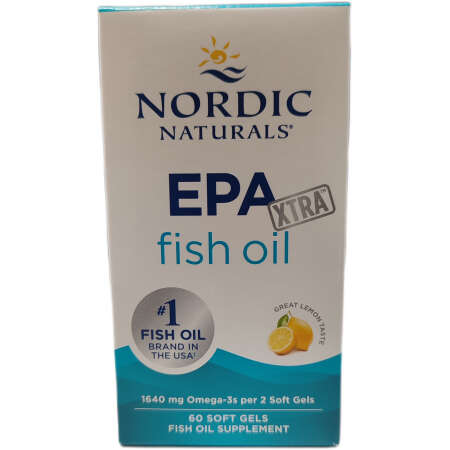 Nordic Naturals EPA Xtra Fish Oil, 1640mg Lemon - 60 softgels