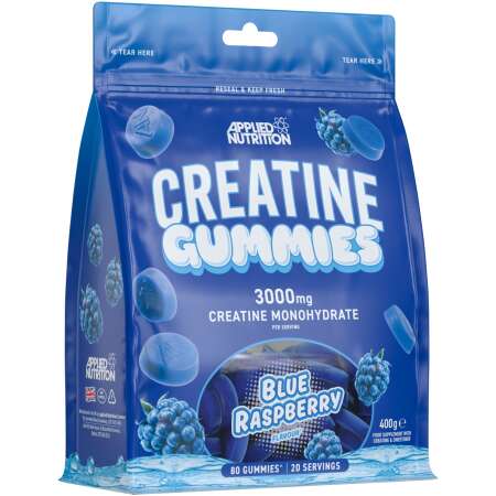 Applied Nutrition Creatine Gummies, Blue Raspberry - 80 gummies