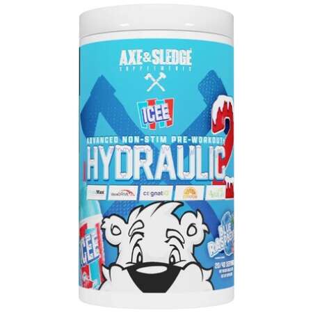 Axe & Sledge Hydraulic V2 Non-Stim Pre-Workout, ICEE Blue Raspberry - 450g