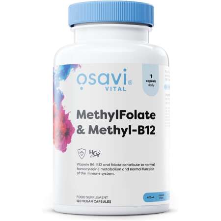 Osavi MethylFolate & Methyl-B12 - 120 vegan caps
