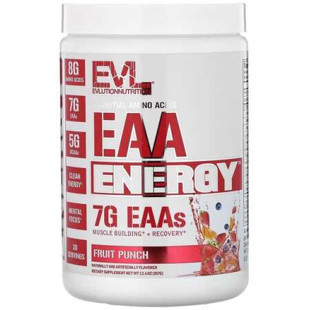 EVLution Nutrition EAA Energy, Fruit Punch - 357g