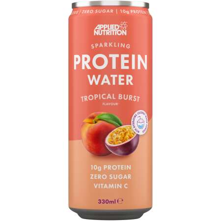 Applied Nutrition Sparkling Protein Water, Tropical Burst - 12 x 330 ml.