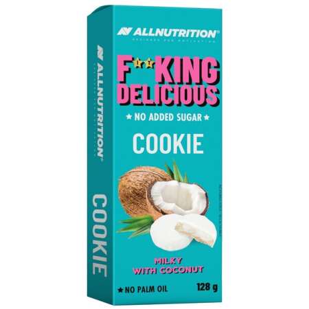 Allnutrition Fitking Delicious Cookie, Milky with Coconut - 128g